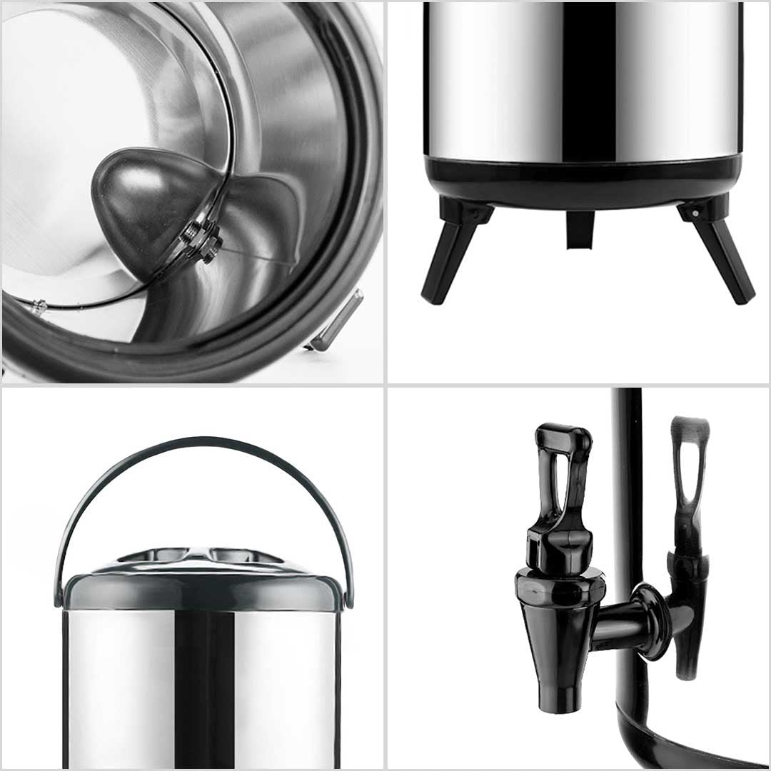 SOGA 4.8 Gal Portable Insulated Cold/Heat Coffee Tea Beer Barrel Brew Pot With Dispenser