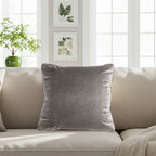 SOGA 45cm Velvet Pillowcase (Dove Gray)