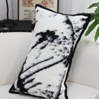 SOGA 30x50cm Black & White Leopard Throw Pillowcase