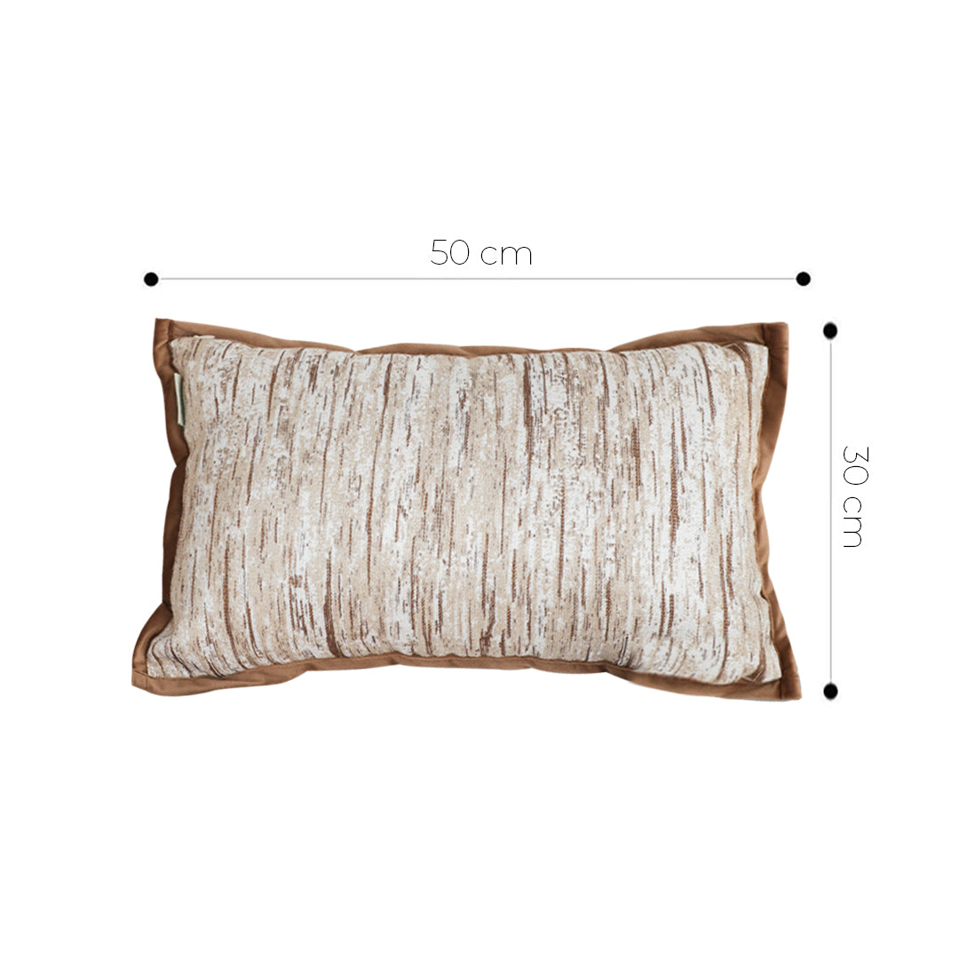 SOGA 30X50cm Neutral Wood-Texture Pillowcase