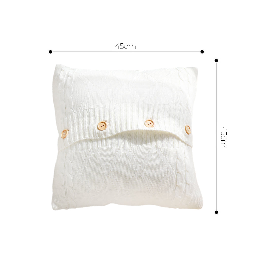 SOGA 45cm Knit Comfort Pillowcase