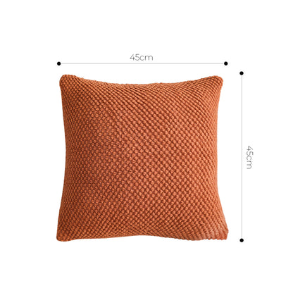 SOGA 45cm Textured Terracotta Pillowcase