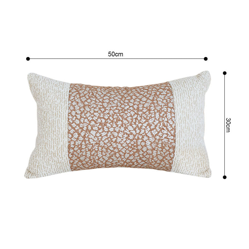 SOGA 2X 30x50cm Kalen Rose Gold Flecked Lumbar Pillowcase