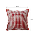 SOGA 45cm Cozy Chic Houndstooth Pillowcase