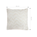 SOGA 2X 45cm Cream Chevron Embroidered Pillowcase