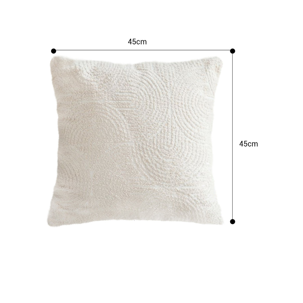 SOGA 2X 45cm Gray Geometric Plush Pillowcase