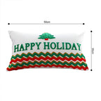 SOGA 2X 40x60cm Cheerful "Happy Holidays" Tree Pillowcase