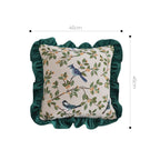 SOGA 45cm Enchanting Emerald & Avian Oasis Pillowcase