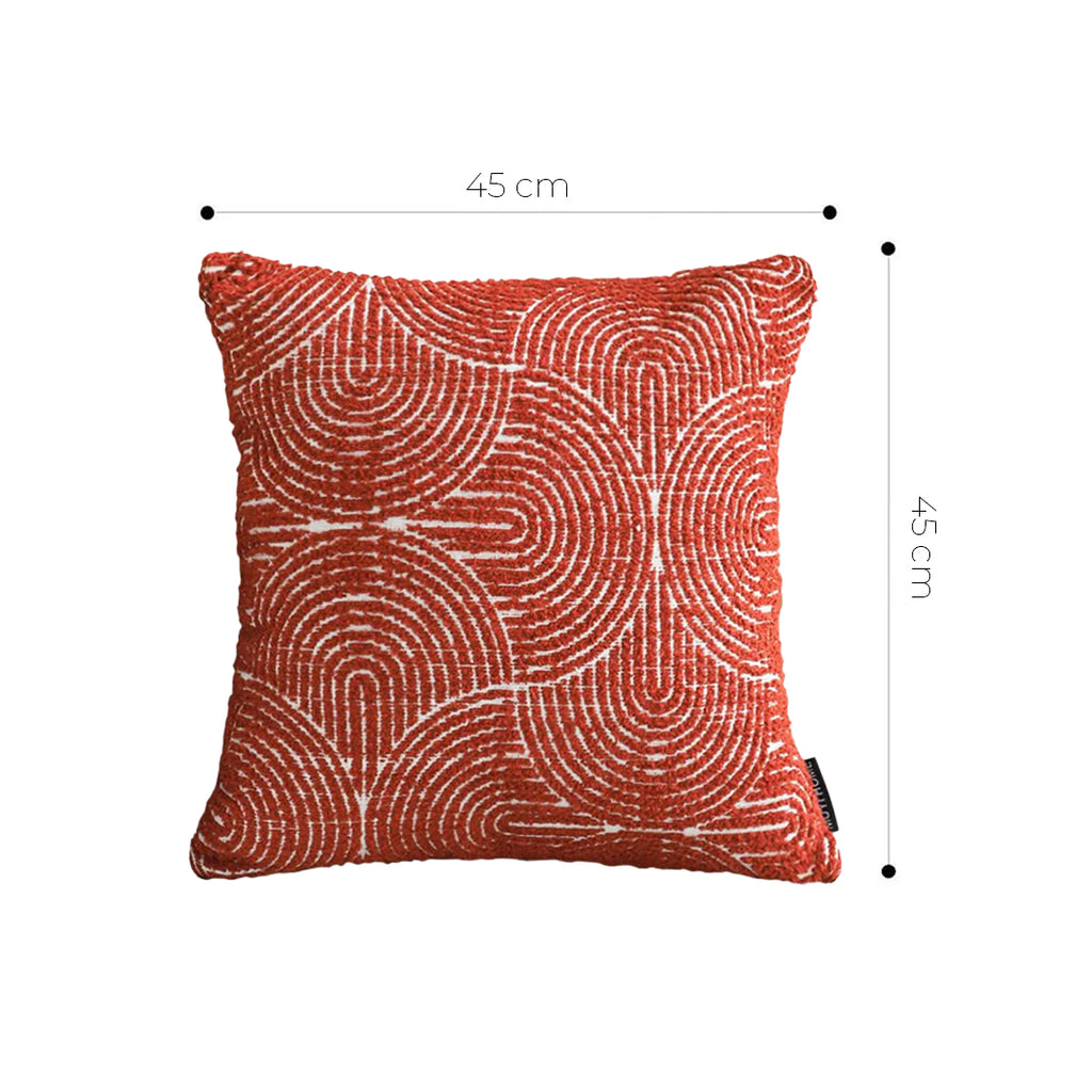 SOGA 2X 45cm Burgundy Cinnabar Rectangular Pillowcase for Home Decor