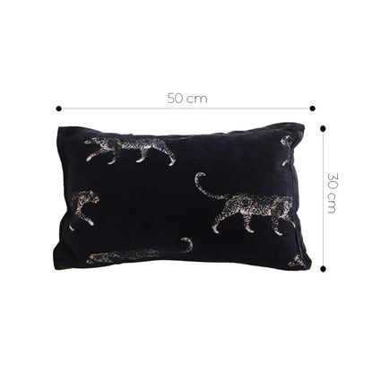 SOGA 30x50cm Elegant Black Panther Embroidered Decorative Pillowcase