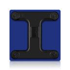 SOGA Glass LCD Digital Body Fat Scale Bathroom Electronic Gym Water Weighing Scales Blue