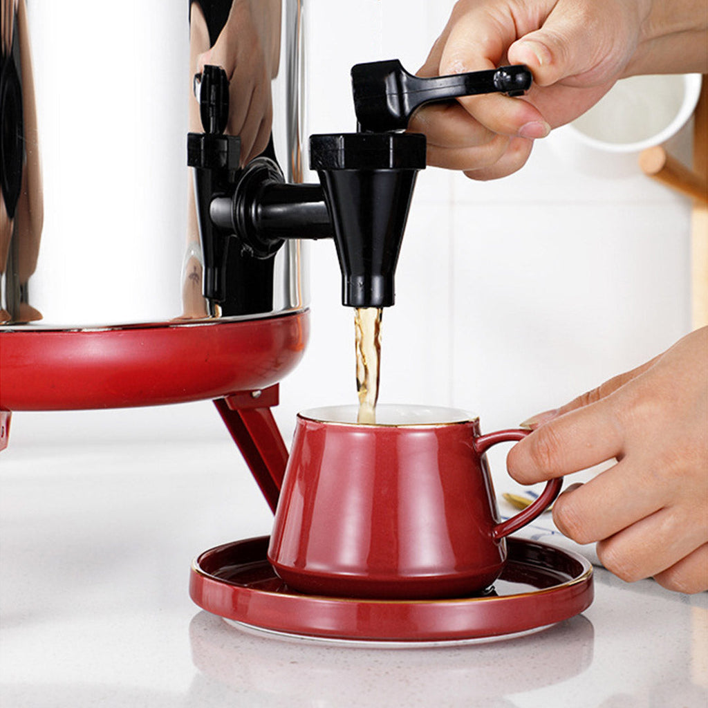 SOGA 3.2 Gal Portable Insulated Cold/Heat Coffee Tea Beer Barrel Brew Pot With Dispenser