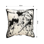 SOGA 45cm Black & White Leopard Print Square Pillowcase