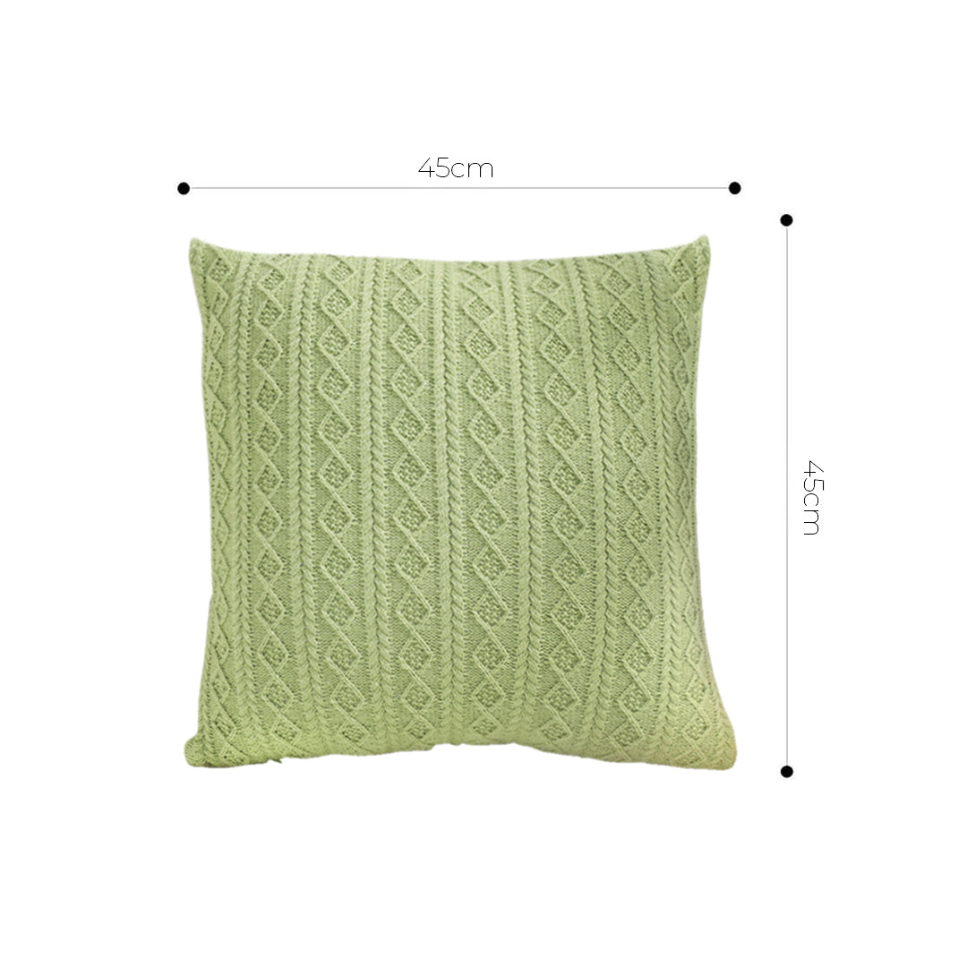 SOGA 45cm Cable Knit Fresh Pillowcase