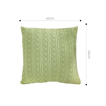 SOGA 45cm Cable Knit Fresh Pillowcase
