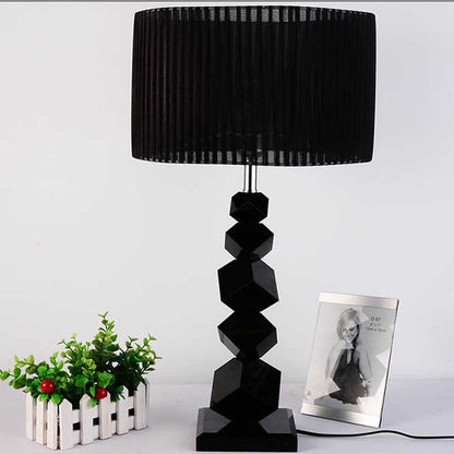 SOGA 60cm Black Table Lamp with Dark Shade LED Desk Lamp