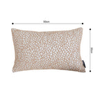 SOGA 2X 30x50cm Accessorize Dezi Cream Geometric Lumbar Pillowcase