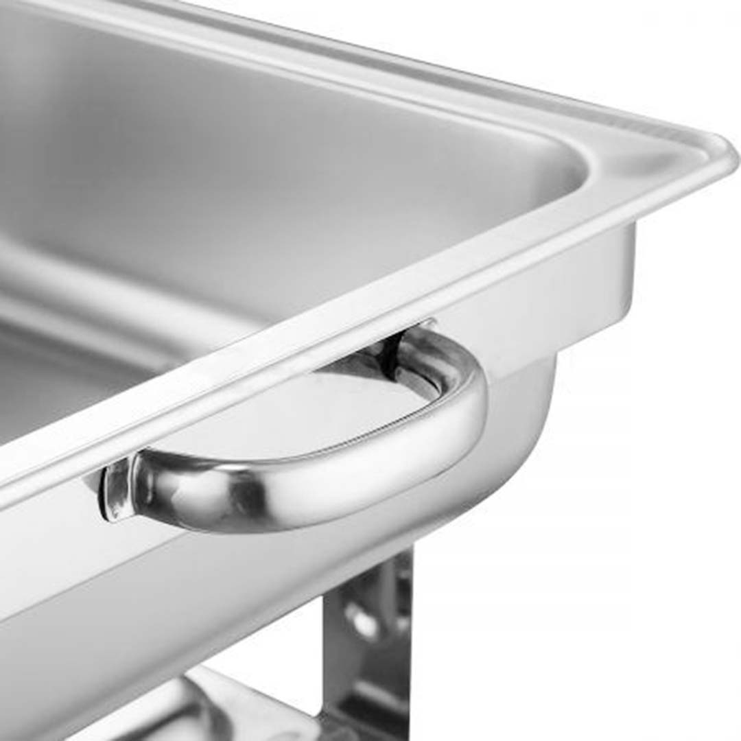 SOGA 2X 3L Triple Tray Stainless Steel Roll Top Chafing Dish Food Warmer