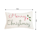 SOGA 45cm Christmas Pine Leaf Lambskin Waist Pillowcase