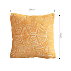 SOGA 45cm Mustard Yellow Geometric Pillowcase