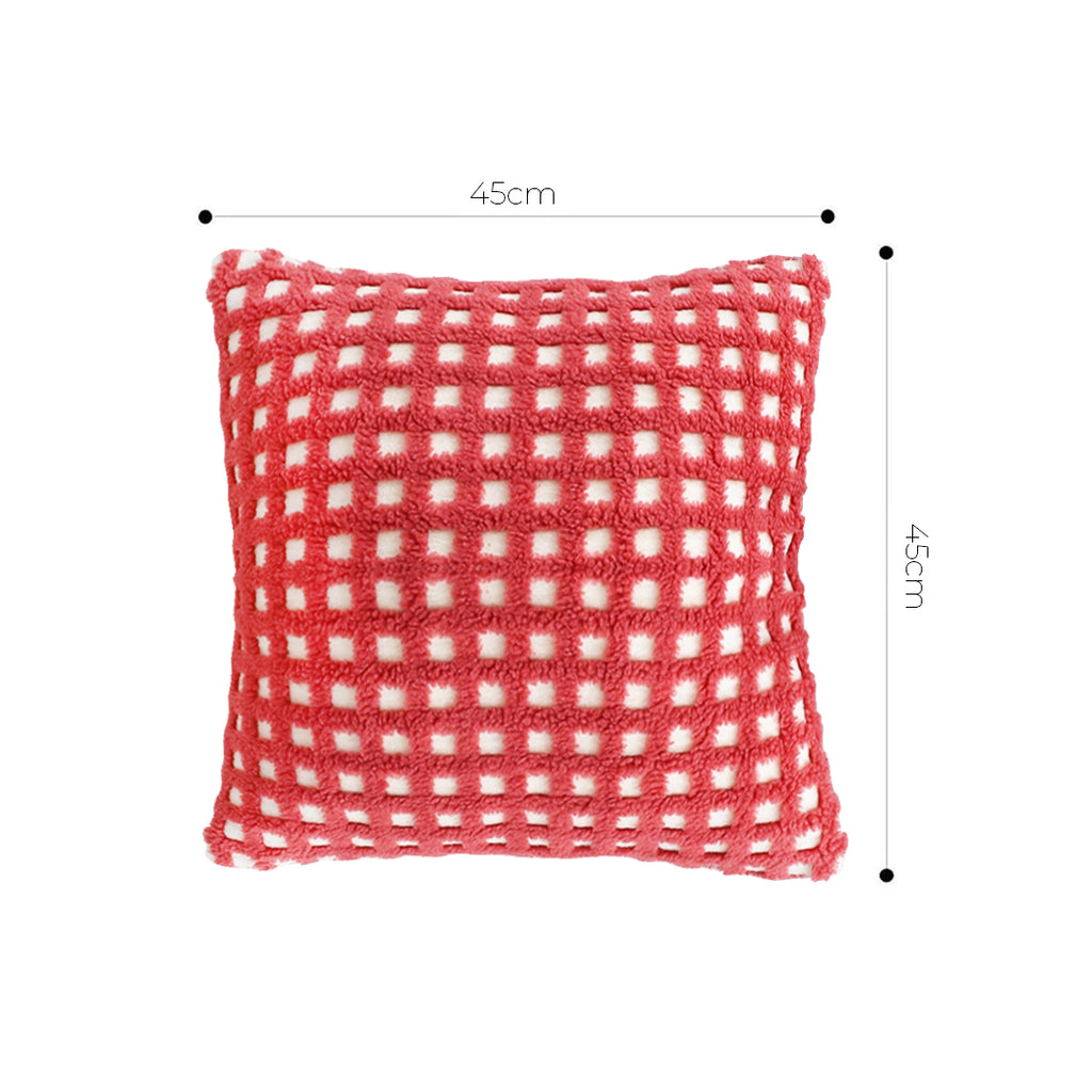 SOGA 2X 45cm Coral Polka Dot Charm Pillowcase