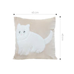 SOGA 45cm Adorable Cat Silhouette Pillowcase