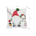 SOGA 45cm Festive Gnome Christmas Pillow Cover
