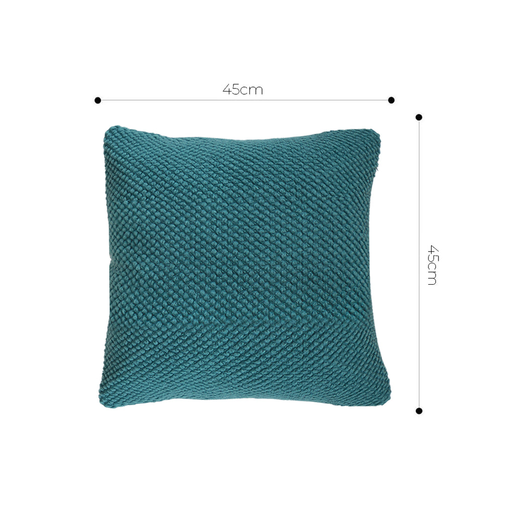 SOGA 45cm Textured Teal Pillowcase