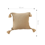 SOGA 50cm Chunky Knit Pillowcase (Warm Beige)