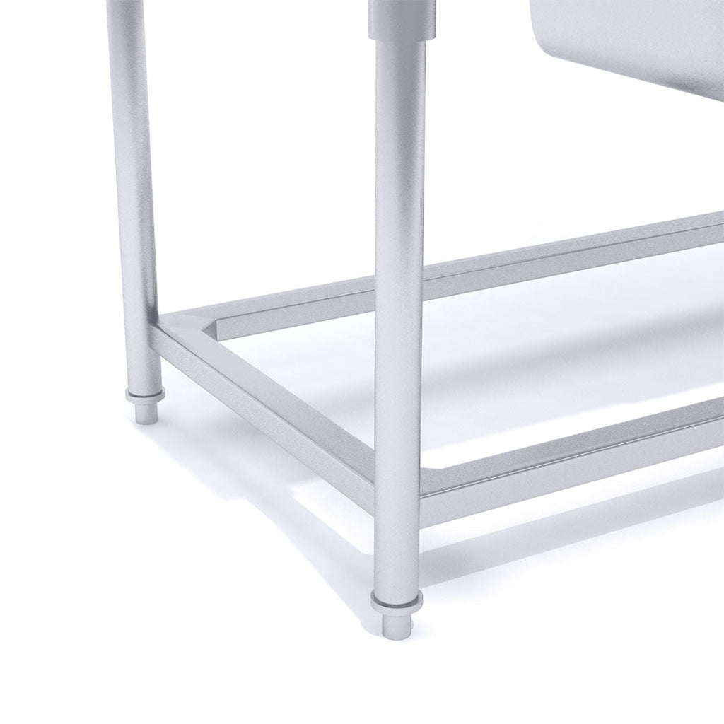 SOGA Stainless Steel Work Bench Right Dual Sink Commercial Restaurant Kitchen Food Prep 160*70*85