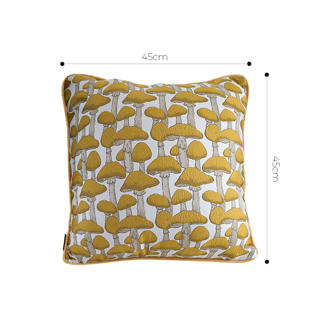 SOGA 45cm Ginkgo Leaf Pillowcase (Yellow)