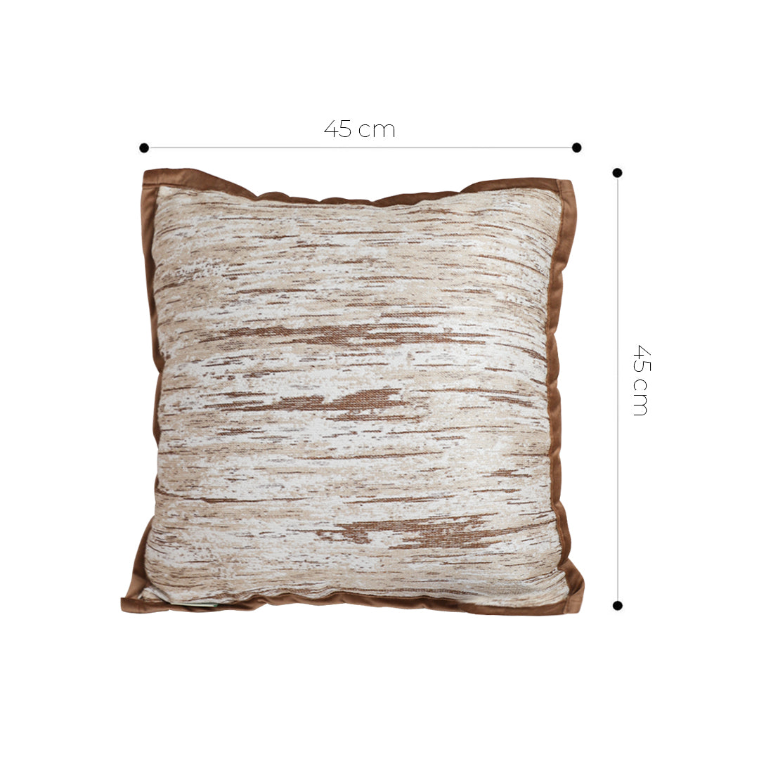 SOGA 45cm Rustic Wood-Inspired Cushion Cover