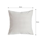 SOGA 45cm Cream Corduroy Polyester Throw Pillow Cover