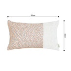 SOGA 30x50cm Chic Leopard Print & Solid Ivory Decorative Pillowcase