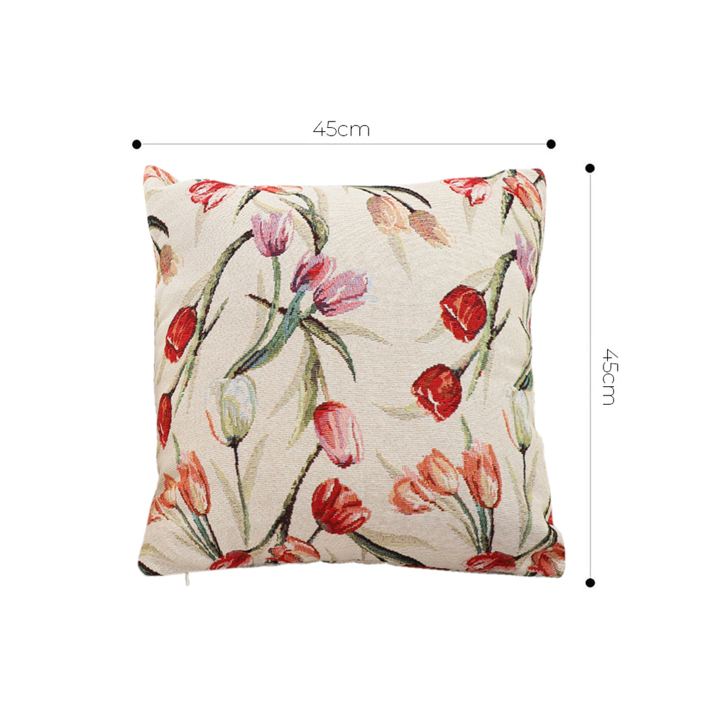SOGA 45cm Botanical Floral Pillowcase (Light)