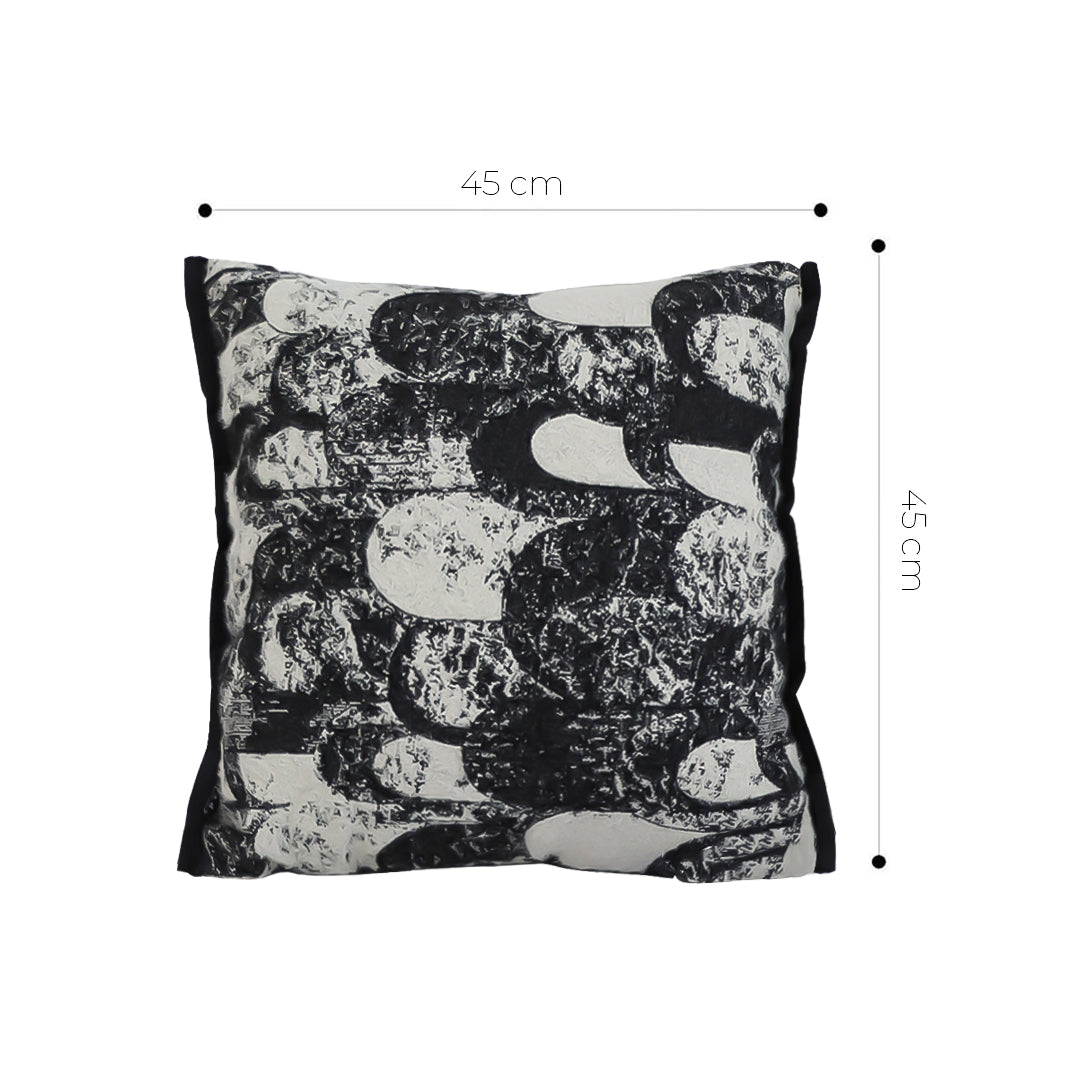 SOGA 45cm Bold Abstract Black & White Pillowcase