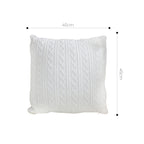 SOGA 45cm Cable Knit Pure Pillowcase