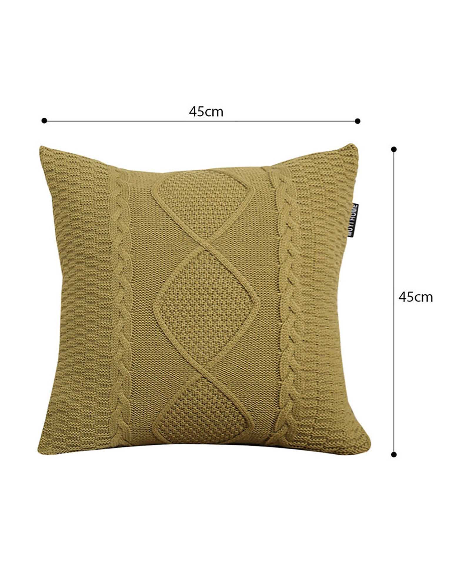 SOGA 2X 45cm Retro Twisted Vine Rhombus Pillowcase