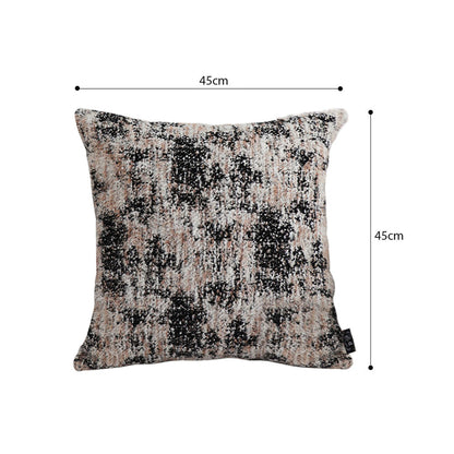 SOGA 45cm Black & Beige Textured Pillowcase
