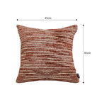 SOGA 45cm Rust-Toned Woven Pillowcase