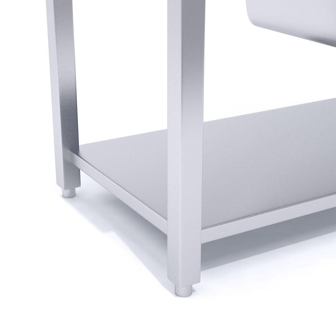 SOGA Stainless Steel Double Sink Bowl Work Bench Commercial Restaurant Food Prep Table 160*70*85cm