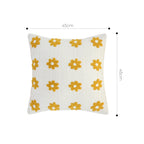 SOGA 45cm Retro Daisy Chain Pillow Cover