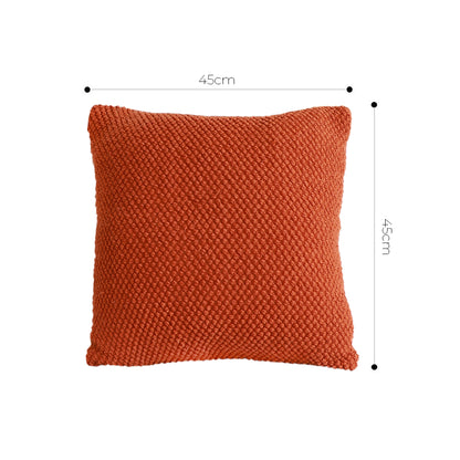 SOGA 45cm Textured Rust Pillowcase