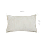 SOGA 30X50cm Elegant Cream Lumbar Pillowcase
