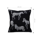 SOGA 45cm Wildlife Zebra Scene Decorative Pillow Cover