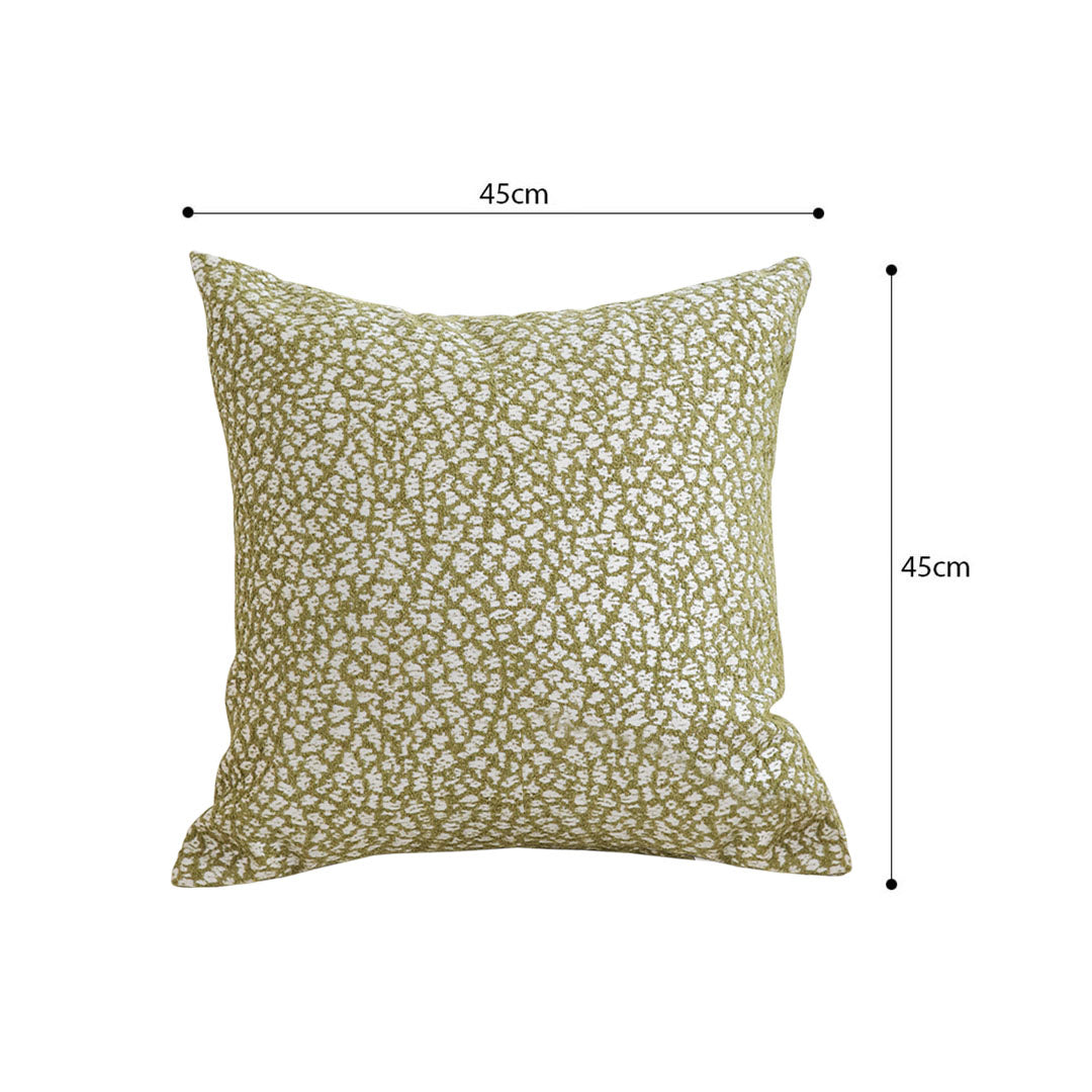 SOGA 45cm  Modern Olive Green Pillowcase – Textured Style for Any Space