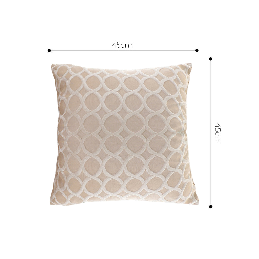 SOGA 45cm Quilted Diamond Pillowcase