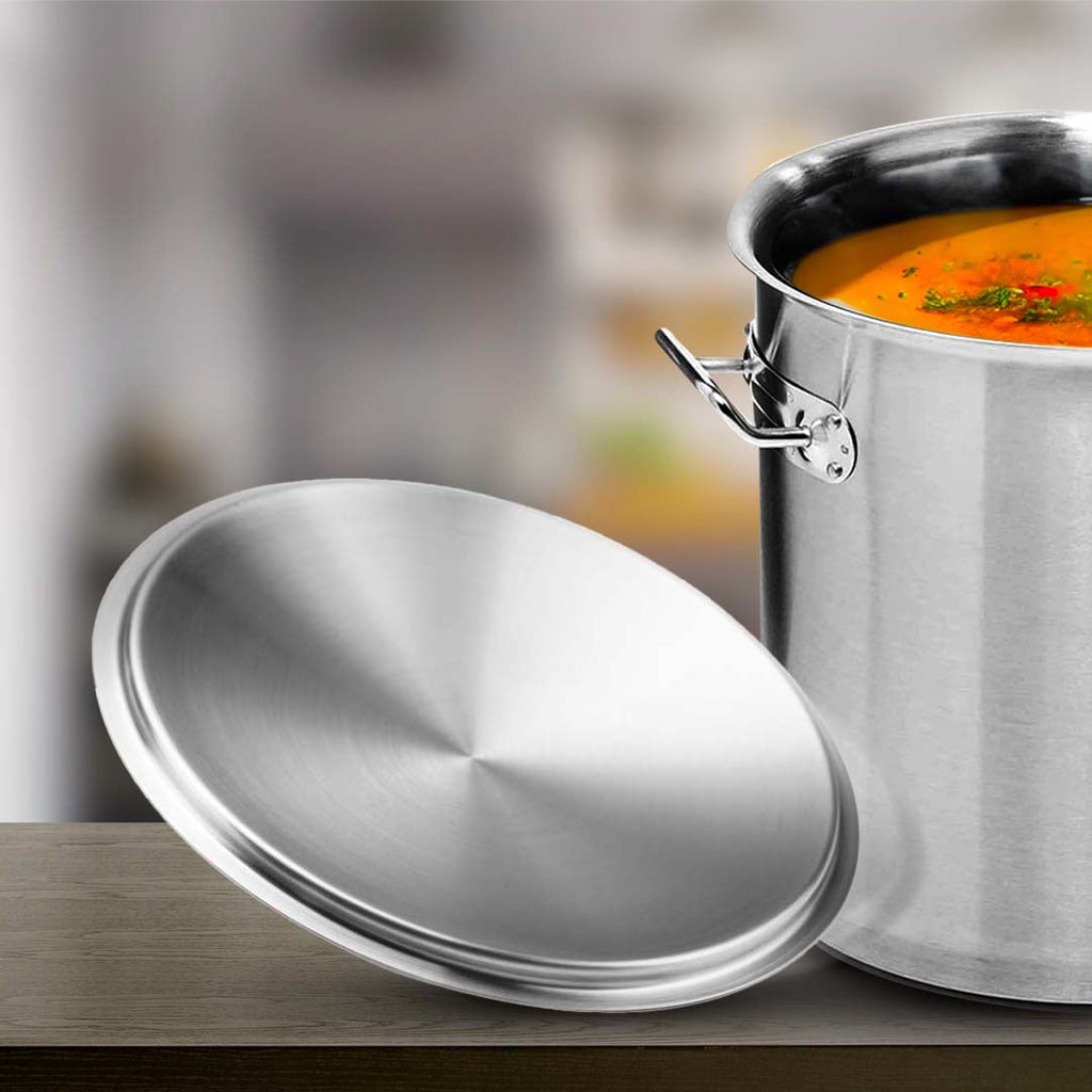 SOGA 25cm Top Grade Stockpot Lid Stainless Steel Stock pot Cover