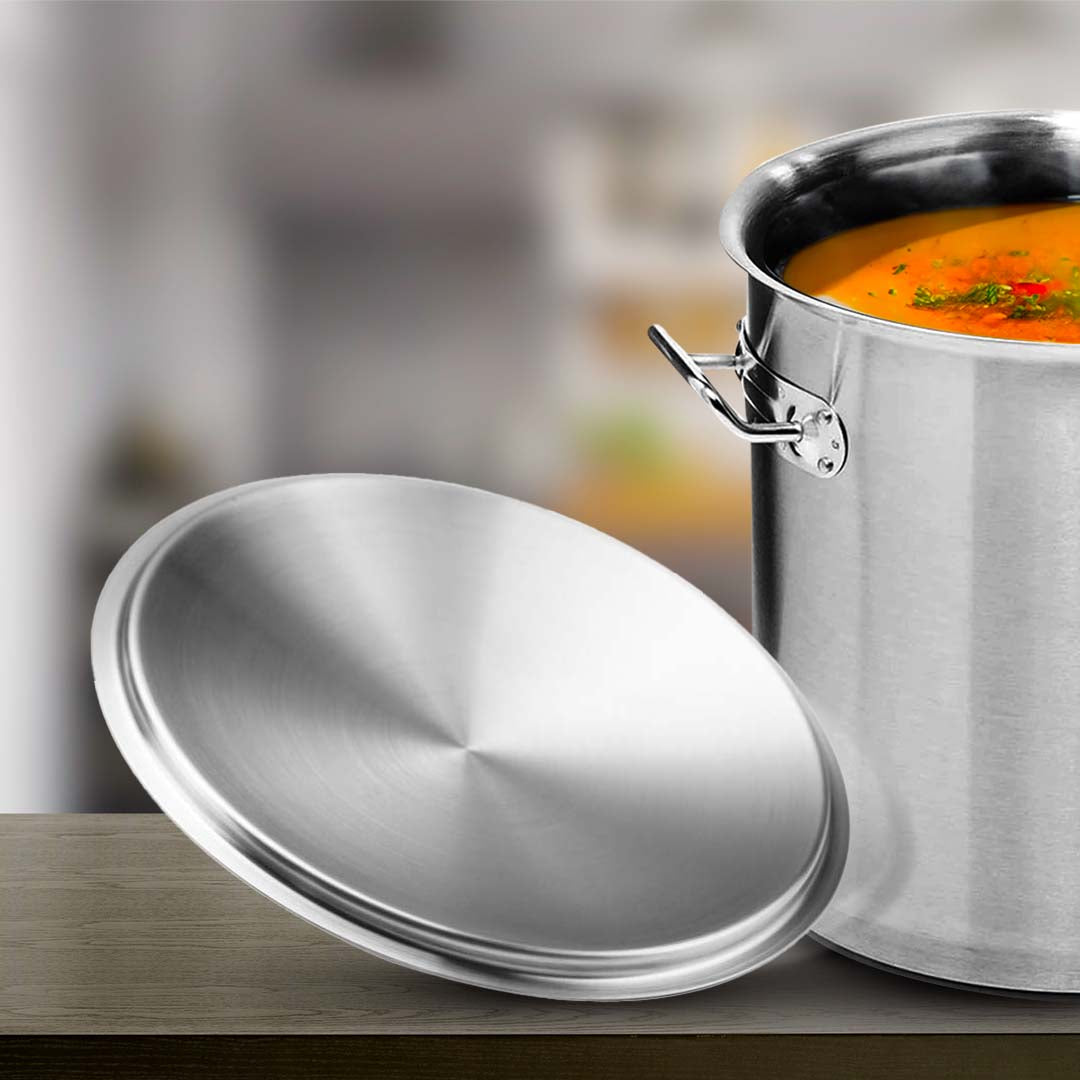 SOGA 25cm Top Grade Stockpot Lid Stainless Steel Stock pot Cover