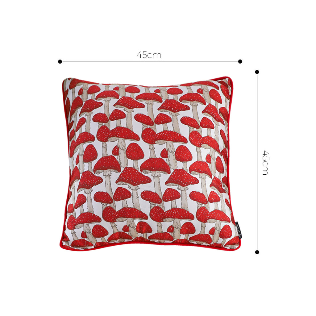 SOGA 45cm Ginkgo Leaf Pillowcase (Red)